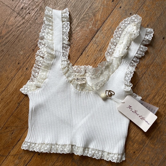 For Love & Lemons two piece white skirt set - Picture 2 of 4